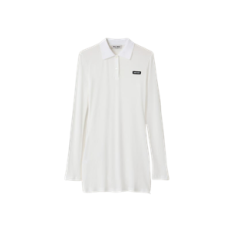 미우미우 립 조직 니트 미니드레스 화이트