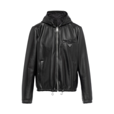 프라다 리버시블 나파 나일론 블루종 자켓 블랙