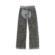 아크네 스튜디오 프린트 트라우저 블루 블랙