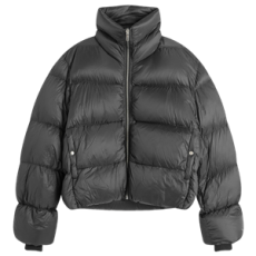 릭오웬스 터틀 나일론 크롭드 자켓 블랙