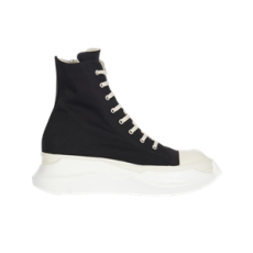 릭오웬스 다크쉐도우 리도 앱스트랙트 코튼 스니커즈 블랙 밀크