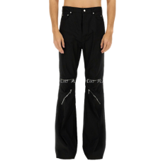 릭오웬스 BOLAN 지퍼 장식 플레어 코튼 데님 팬츠