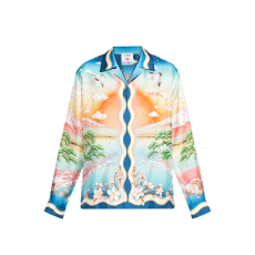 카사블랑카 멀티컬러 실크 셔츠