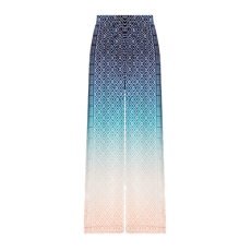 카사블랑카 블루 그라디언트 실크 팬츠