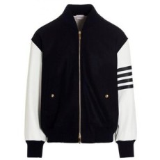 톰브라운 멜튼 울 4-바 오버사이즈 블루종 자켓