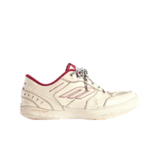 발렌시아가 햄튼스 미디움 원 아웃 스니커즈 오프 화이트 레드