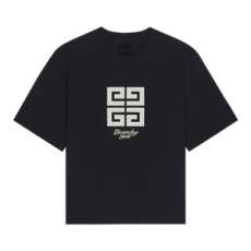 지방시 4G 로고 티셔츠 블랙