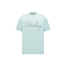 디올 Diorling 티셔츠 블루 울 블렌드 저지