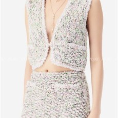 샤넬 베스트 코튼 울 멀티컬러