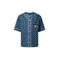 루이비통 다미에 데님 야구 셔츠