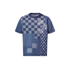 루이비통 반팔 니트 크루넥 탑