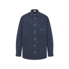 디올 DIOR AND LEWIS HAMILTON 셔츠 블루 코튼