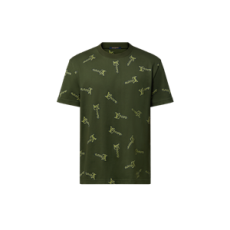 루이비통 자카드 코튼 티셔츠