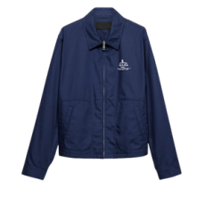 프라다 코튼 블렌드 블루종 재킷