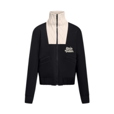 루이비통 니티드 칼라 엠브로이더드 테크니컬 블루종 블랙