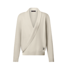 루이비통 숄 칼라 니트 재킷