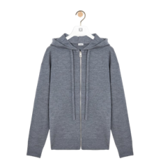 로에베 아나그램 울 지퍼업 후드