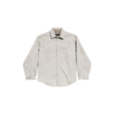 발렌시아가 남성 워크웨어 오버셔츠 라이트 그레이