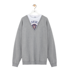 로에베 코튼 스웨트셔츠 그레이