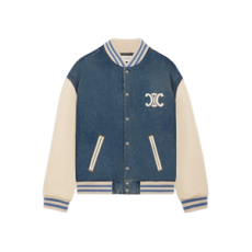 셀린느 트레일 워시 데님 소재의 루즈한 트리옹프 테디