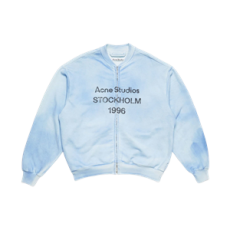 아크네 스튜디오 집 스웨터 로고 더스티 블루