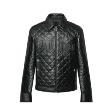 루이비통 퀼팅 가죽 블루종