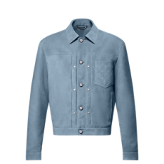 루이비통 스웨이드 레더 타입 II 트러커 재킷