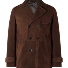 톰포드 더블 브레스트 스웨이드 자켓