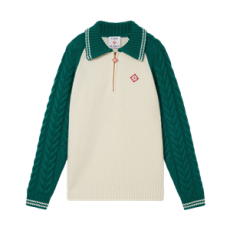 카사블랑카 캐시미어 케이블 니트