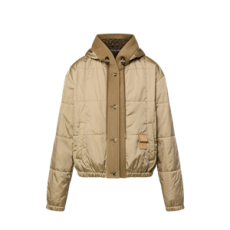 루이비통 후디드 퀼티드 립스톱 재킷