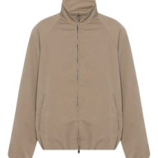 더로우 래글런 소매 집업 재킷