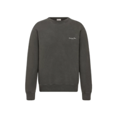 디올 Heritage 스웨트셔츠 블랙 코튼 플리스