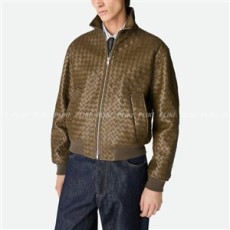 보테가베네타 인트레치아토 가죽 블루종 리아나