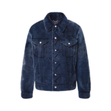 루이비통 밍크 데님 트러커 재킷
