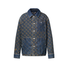 루이비통 엠브로이더드 데님 블루종