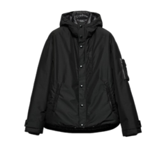 프라다 기능성 소재 후드 다운 재킷