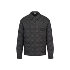 디올 까나쥬 오버셔츠 블랙 테크니컬 패브릭