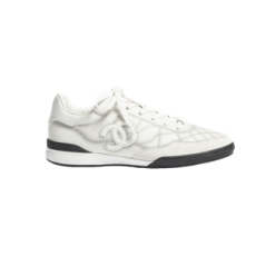 샤넬 스니커즈 카프스킨 화이트 라이트 그레이