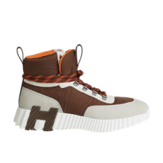 에르메스 클림브 스니커즈 립스탑 패브릭 스웨이드 고트스킨 & 쇼꼴라 블랑