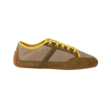 지방시 나일론 스웨이드 슬림 스니커즈 카키 옐로우