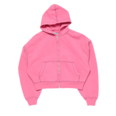 아크네 스튜디오 후드 집업 스웨터 핑크