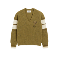 아미 그린 울 칼리지 스웨터
