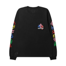 크롬하츠 멀티 컬러 크로스 세머터리 롱슬리브 티셔츠 블랙