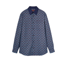 구찌 GG 비쉬 코튼 울 자카드 셔츠