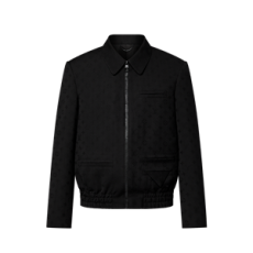 루이비통 모노그램 자카드 울 제트 포켓 블루종