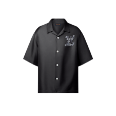 루이비통 프린티드 시그니처 실크 셔츠