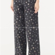 샤넬 라미네이티드 데님 진 다크 그레이 멀티컬러