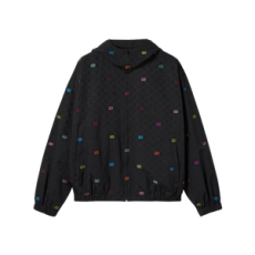 구찌 GG 코튼 립스탑 집 자켓 블랙