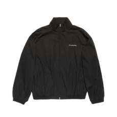 아크네 스튜디오 로고 지퍼 재킷 블랙