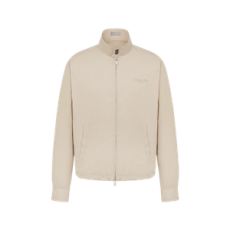 디올 Christian Dior Couture 은방울꽃 지퍼 셔츠 브라운 코튼 개버딘